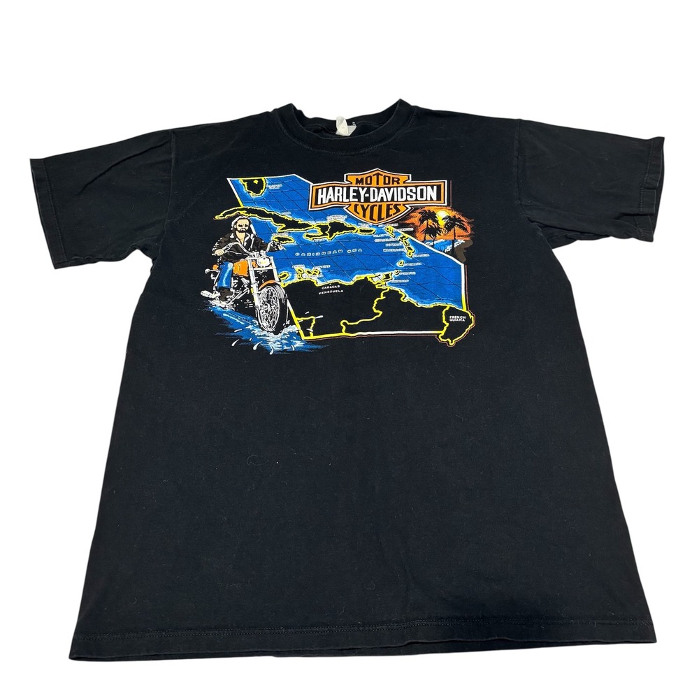 Harley-Davidson Black St. Maarten T-shirt XL (?)‎ Motorcycles Biker